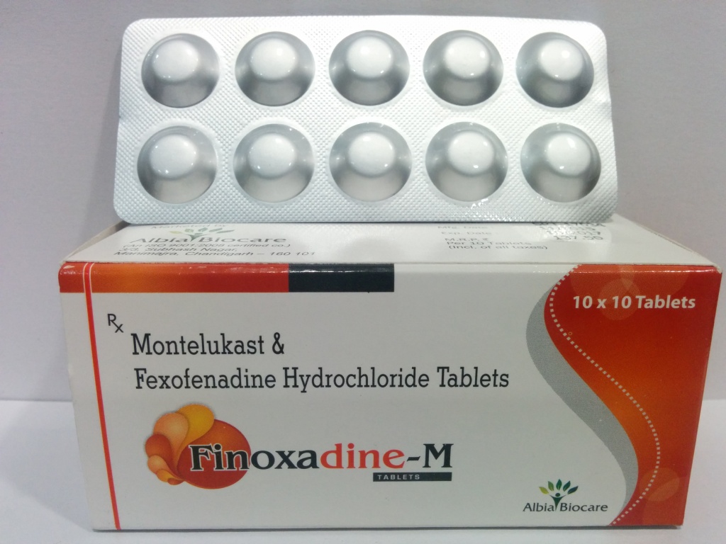 FINOXADINE-M TAB. | Fexofenadine 120mg + Montelukast 10mg (Alu-Alu)